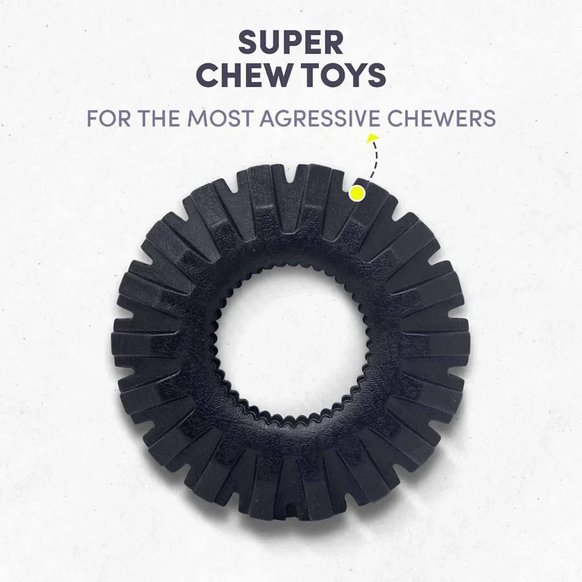 Fofos Tuff Gear Tyre Chew Dog Toy - Small - Zigly