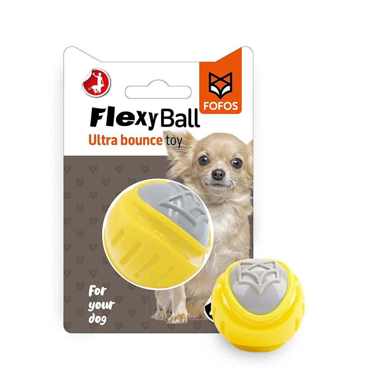 Fofos Flexy Ball Ultra Bounce Fetch Toy - Zigly
