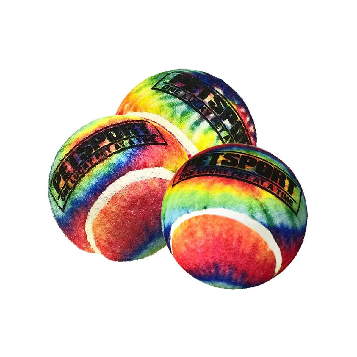 Tie Dye Squeak Balls Dog Toy - Zigly