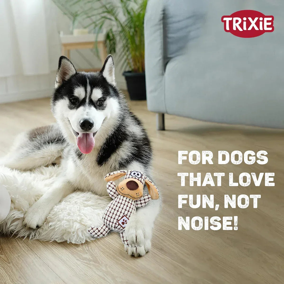 Trixie Dog Soundless Plush Dog Toy - 26 cm - Zigly