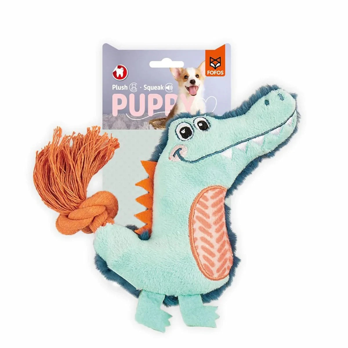 Fofos Alligator Plush Puppy Teething Toy - Zigly