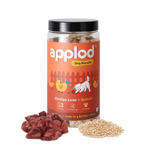 Applod Chicken Liver Dog Biscuit With Quinoa  - Zigly