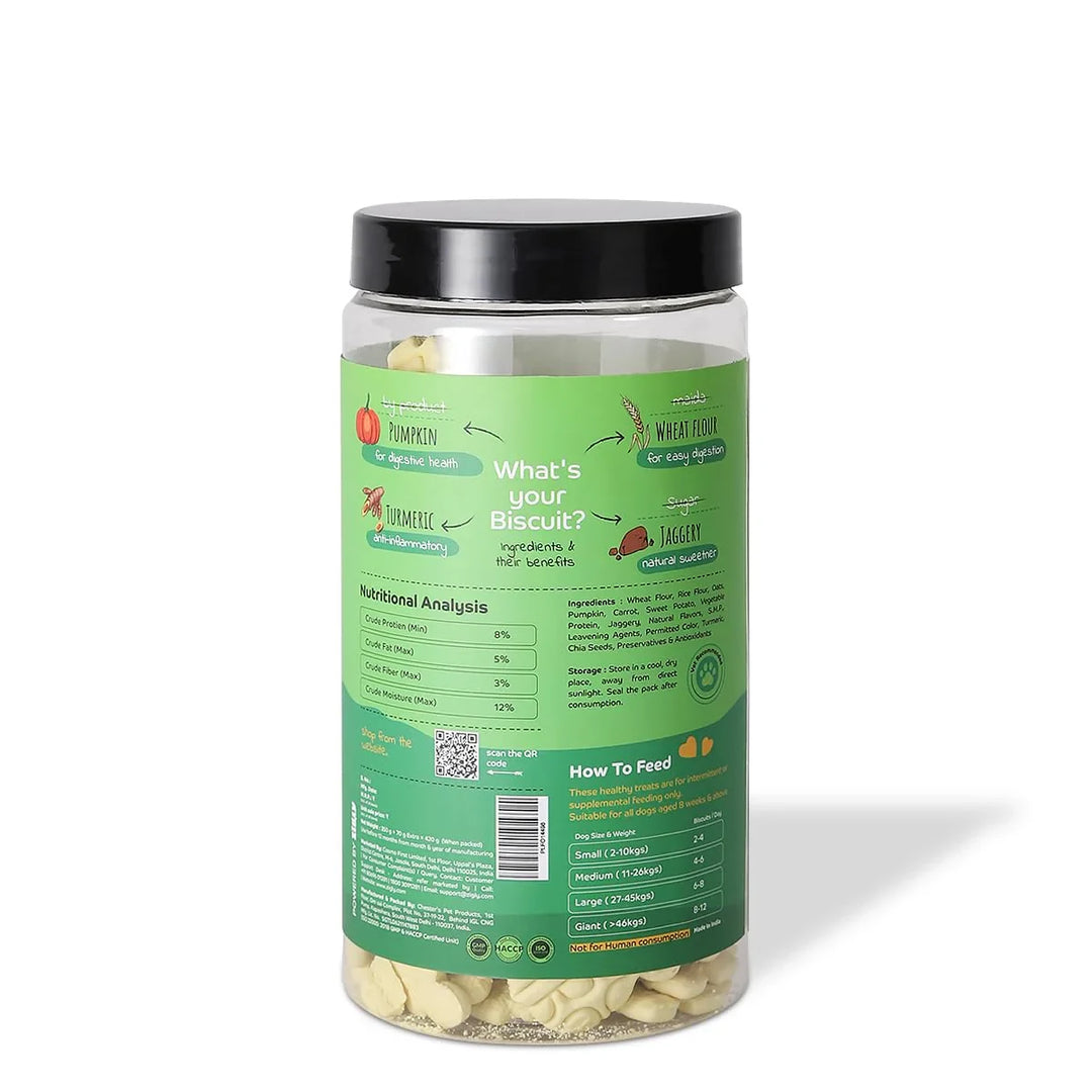 Applod Pumpkin Dog Biscuit with Turmeric - Zigly