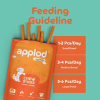 Applod Soft Carrot Chew Sticks Dog Treat - 70g - Zigly