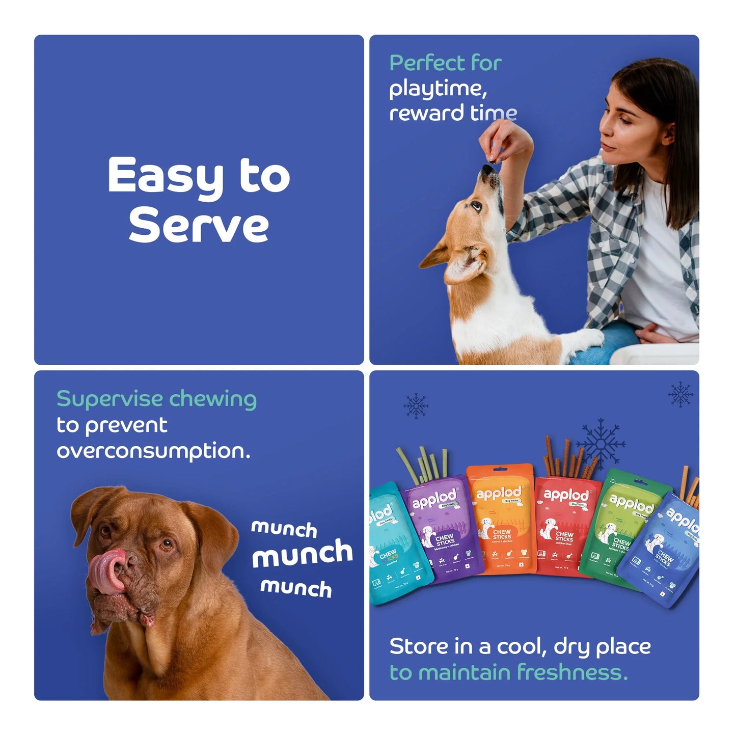 Applod Soft Milk Chew Sticks Dog Treat - 70g - Zigly