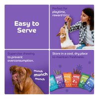 Applod Soft Blueberry Chew Sticks Dog Treat - 70g - Zigly