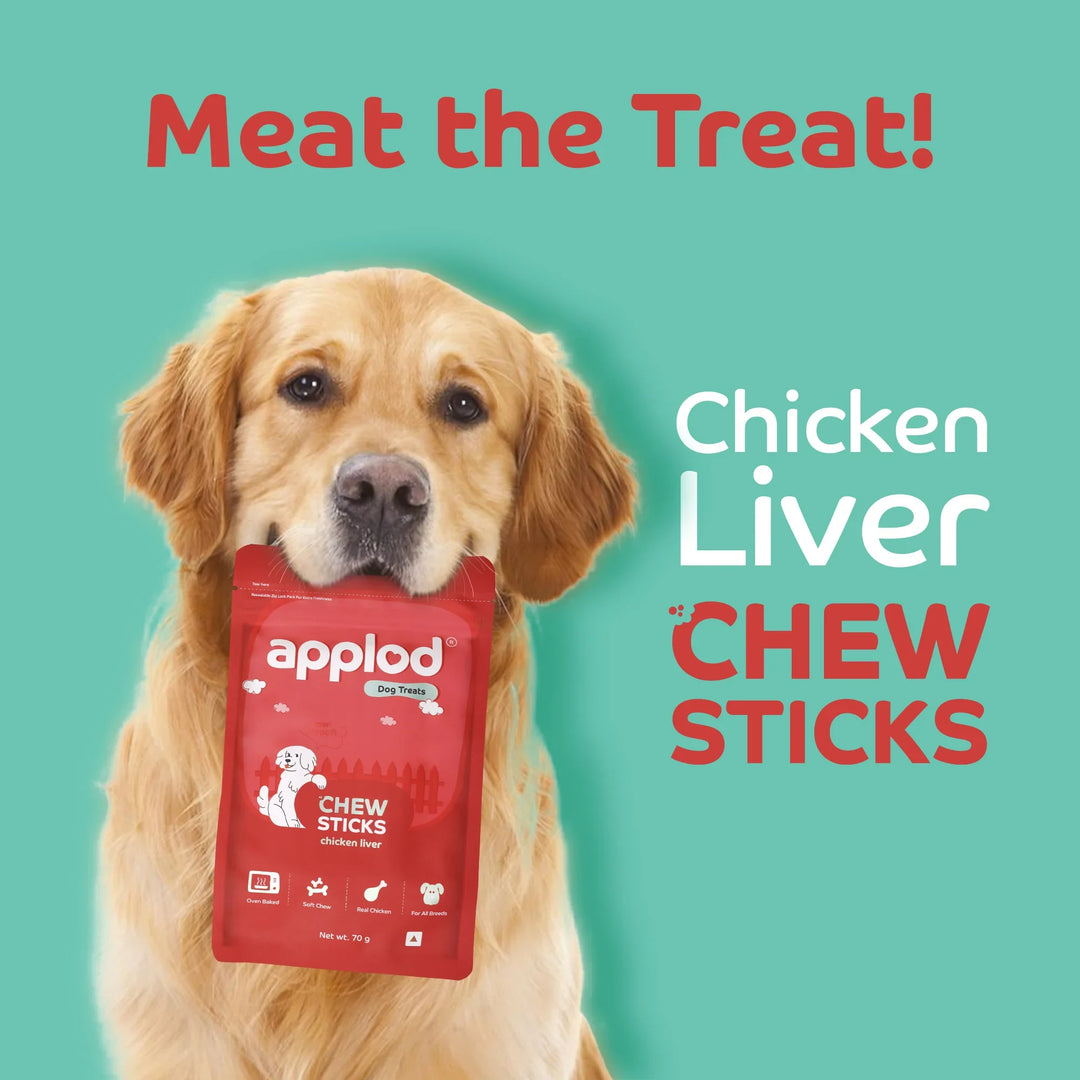 Applod Soft Liver Chew Sticks Dog Treat - 70g - Zigly