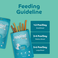 Applod Soft Mix Chew Sticks Dog Treat - 70g - Zigly