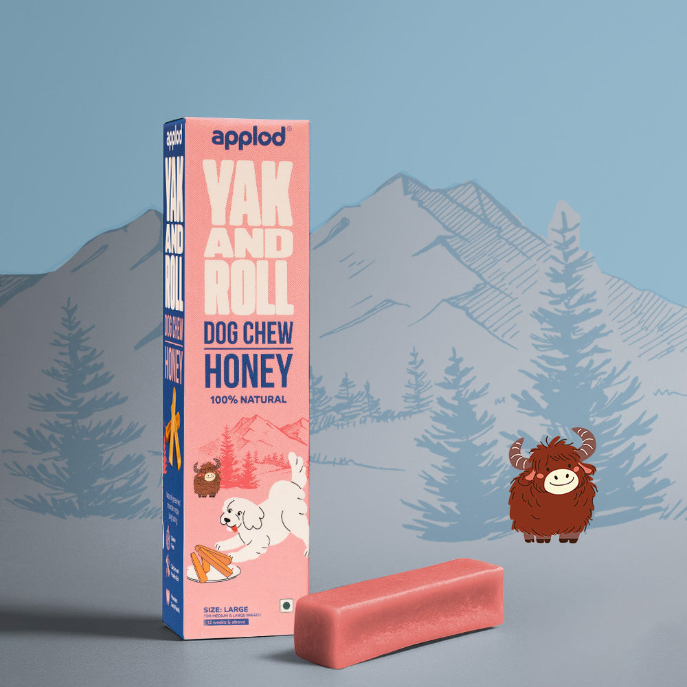 Applod Yak & Roll Honey Yak Chew for Dogs - Zigly