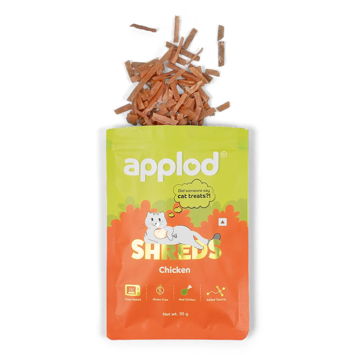 Applod Chicken Shreds Soft Cat Treat - 35g - Zigly