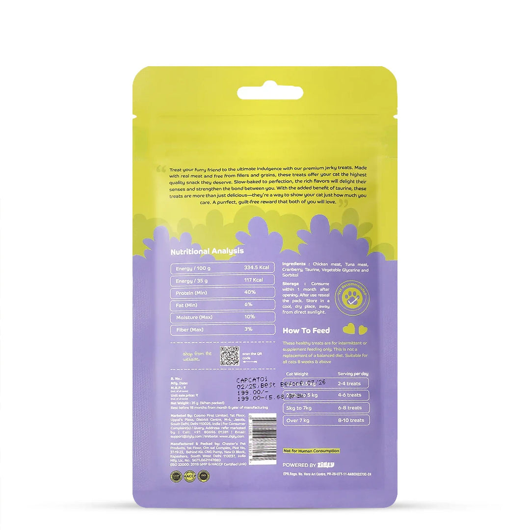 Applod Tuna with Cranberry Cat Treat - 35g - Zigly