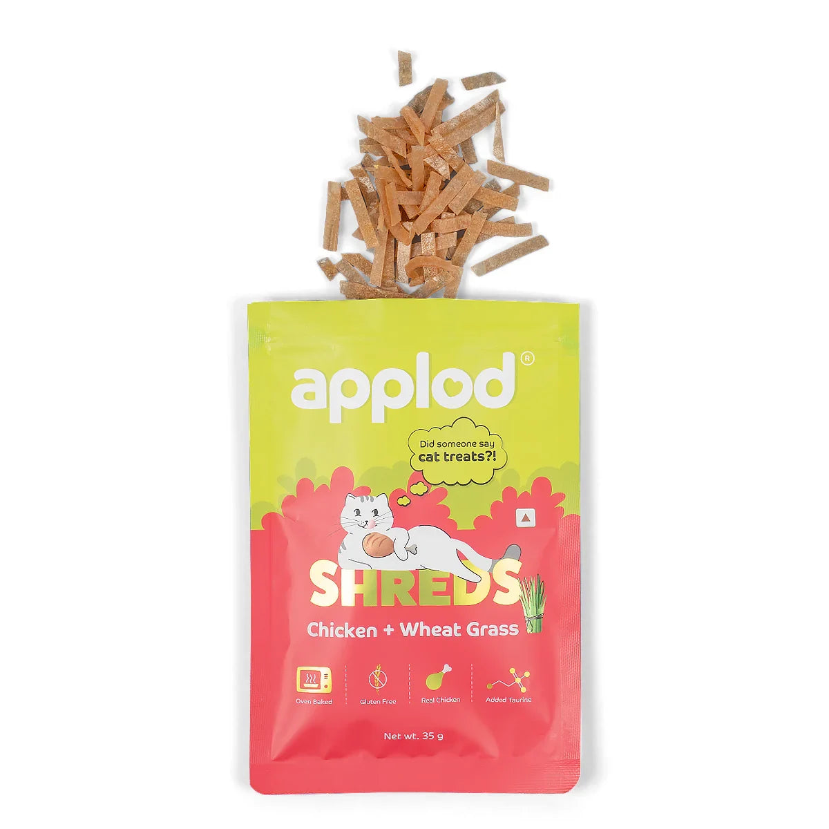 Applod Chicken with Wheat Grass Cat Treat - 35g - Zigly