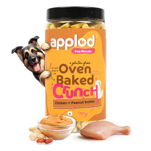 Applod Crunch-a-Licious Gluten Free Chicken and Peanut Butter Dog Biscuits - 800g - Zigly