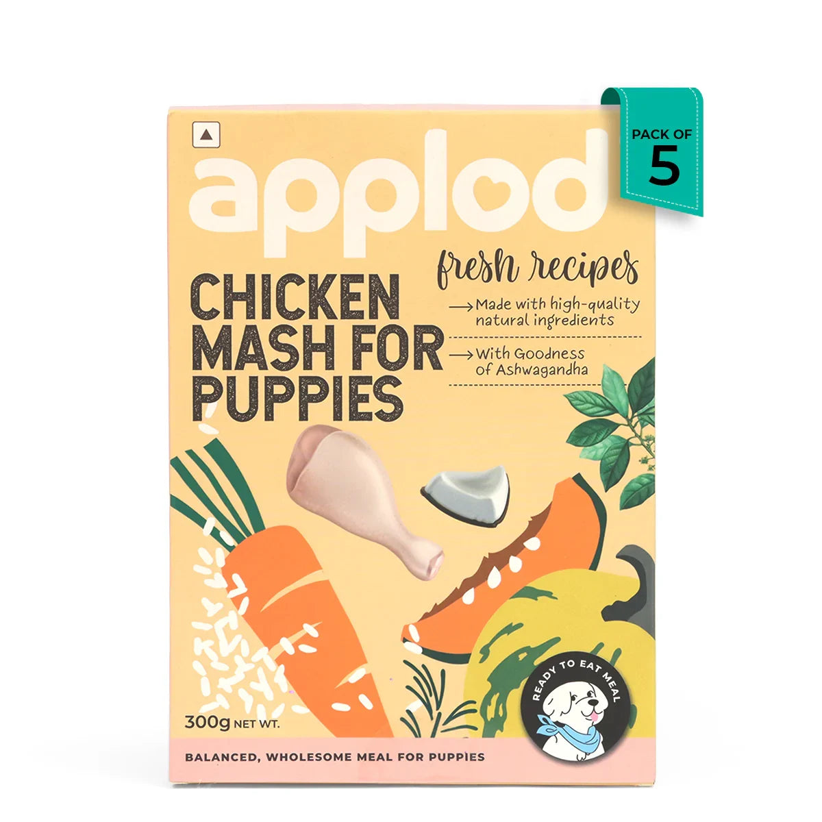 Applod Chicken Mash For Puppies Fresh Dog Food