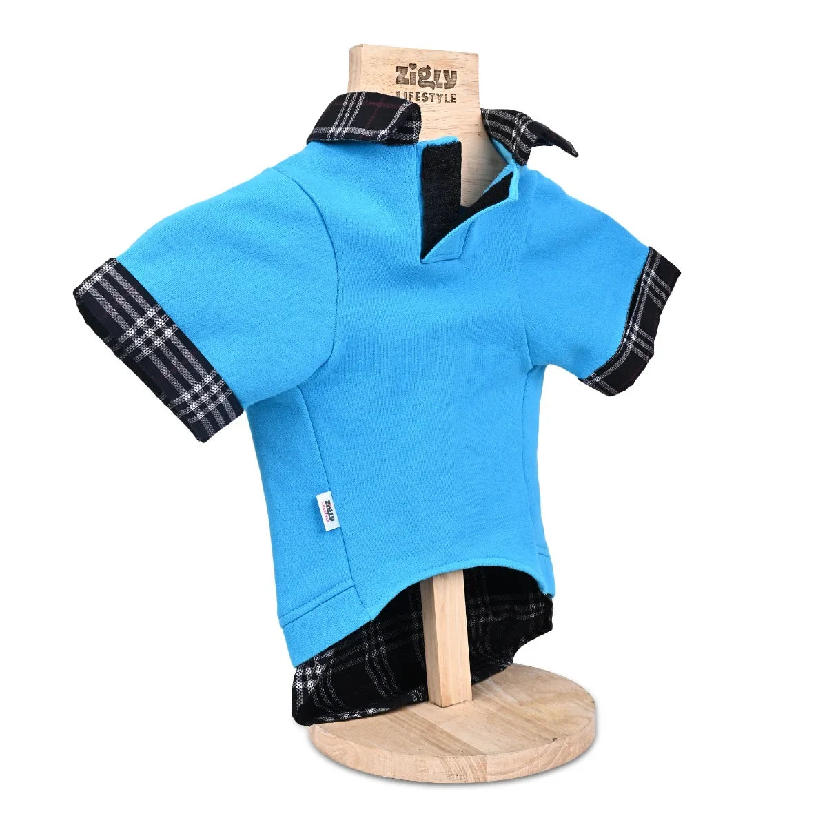 ZL Nighty Warmer with Plaid Check Dog Sweatshirt - Zigly