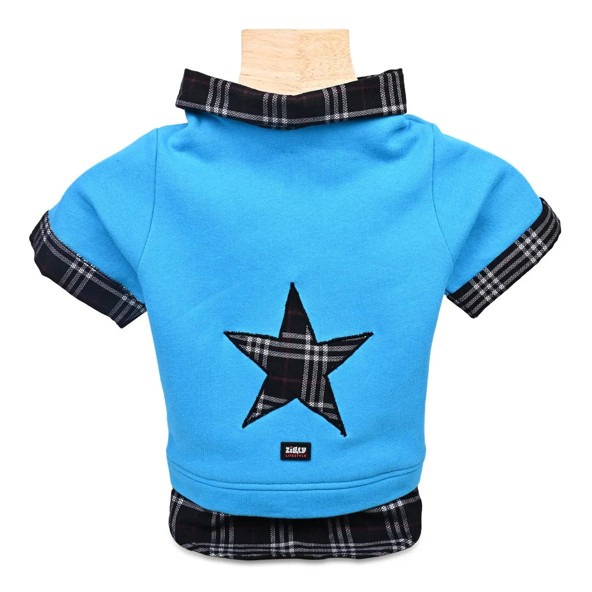 ZL Nighty Warmer with Plaid Check Dog Sweatshirt - Zigly
