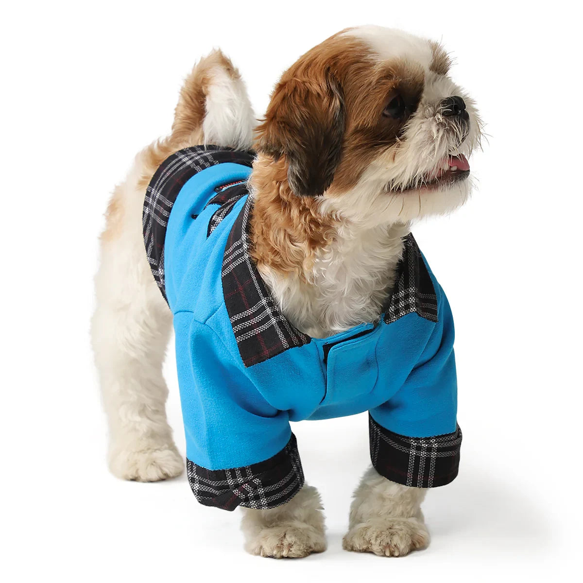 ZL Nighty Warmer with Plaid Check Dog Sweatshirt - Zigly