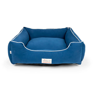 Zl Ultra Soft Navy Lounger Bed For Dogs - Zigly