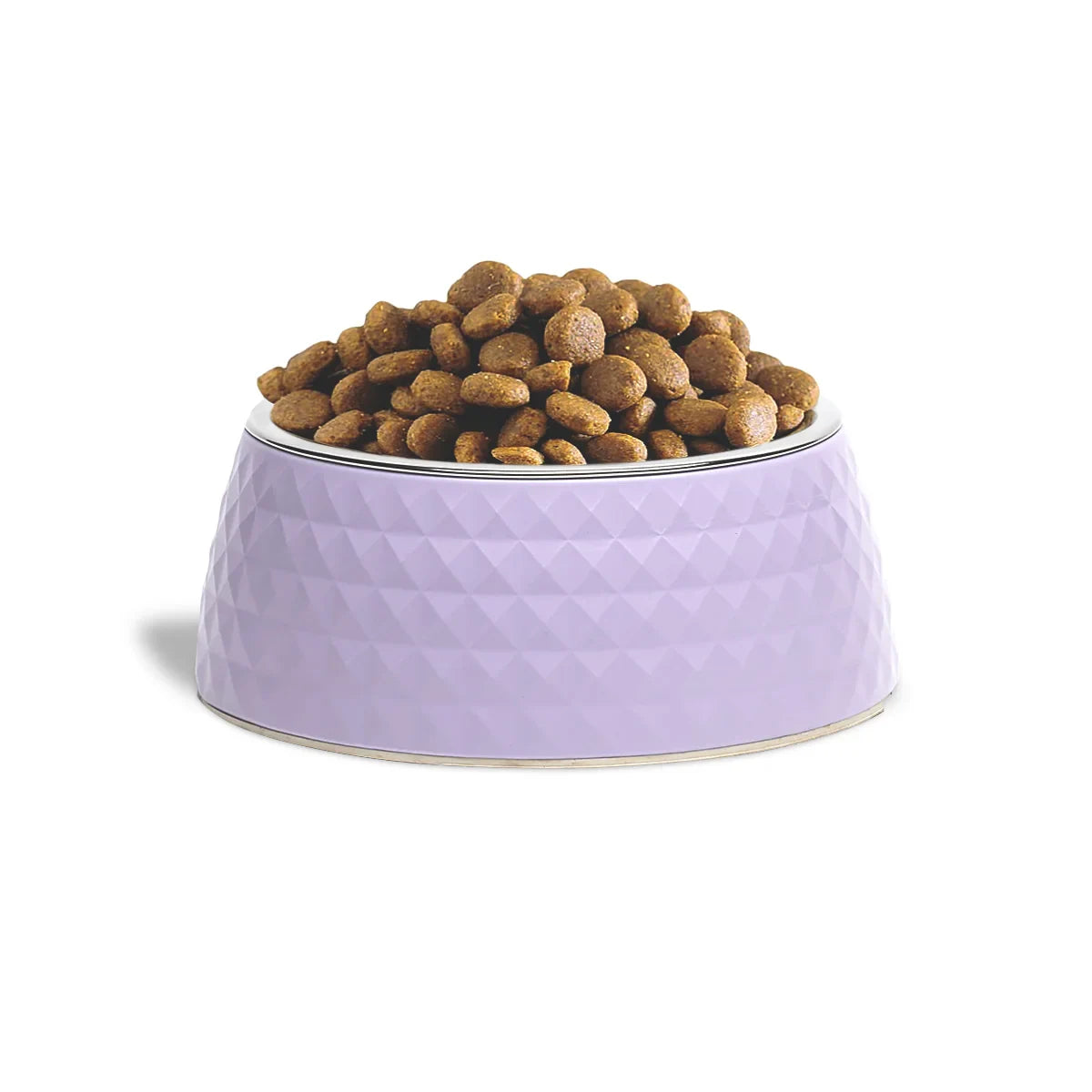 ZL Retro Pyramid Lavender Melamine Dog Bowl - Zigly