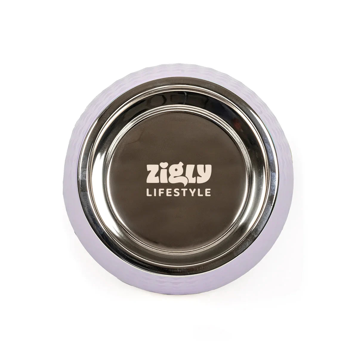 ZL Retro Pyramid Lavender Melamine Dog Bowl - Zigly