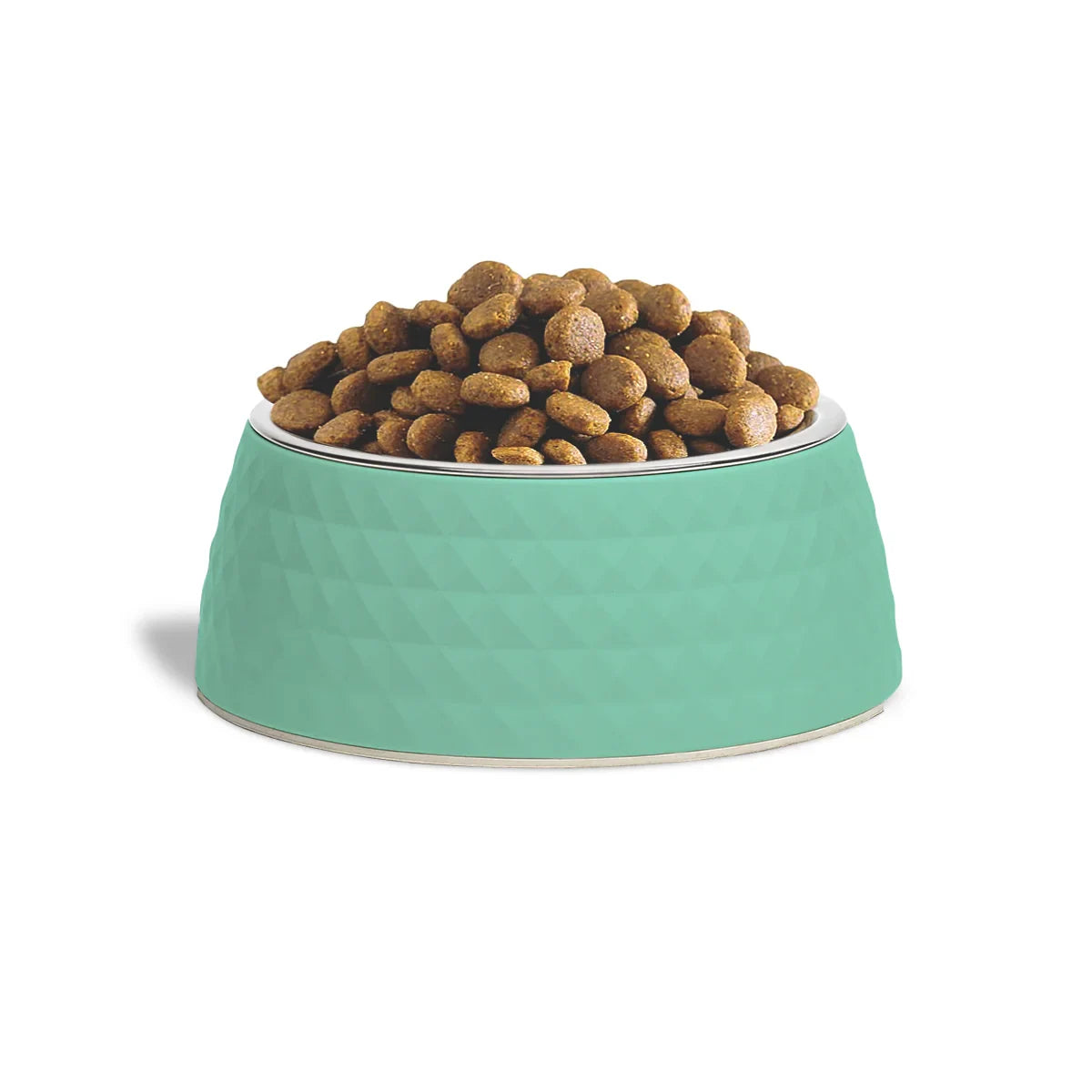 ZL Retro Pyramid Sage Melamine Dog Bowl - Zigly