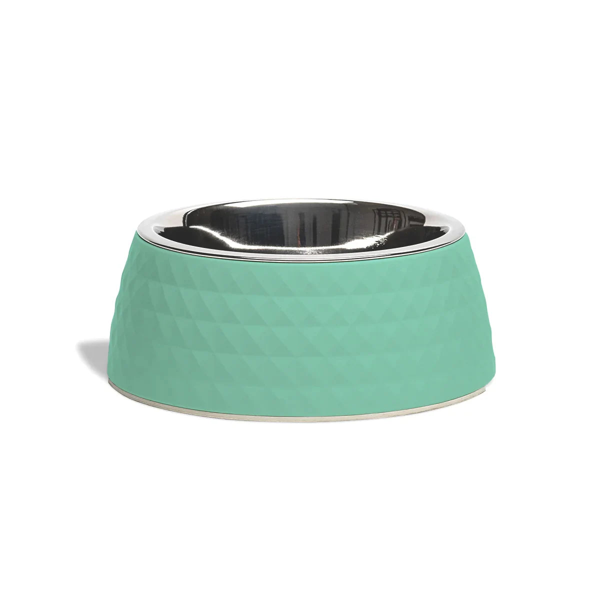 ZL Retro Pyramid Sage Melamine Dog Bowl - Zigly