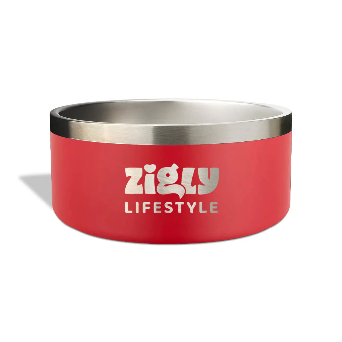 ZL Ultimate Double Walled Dog Bowl  Red - Zigly