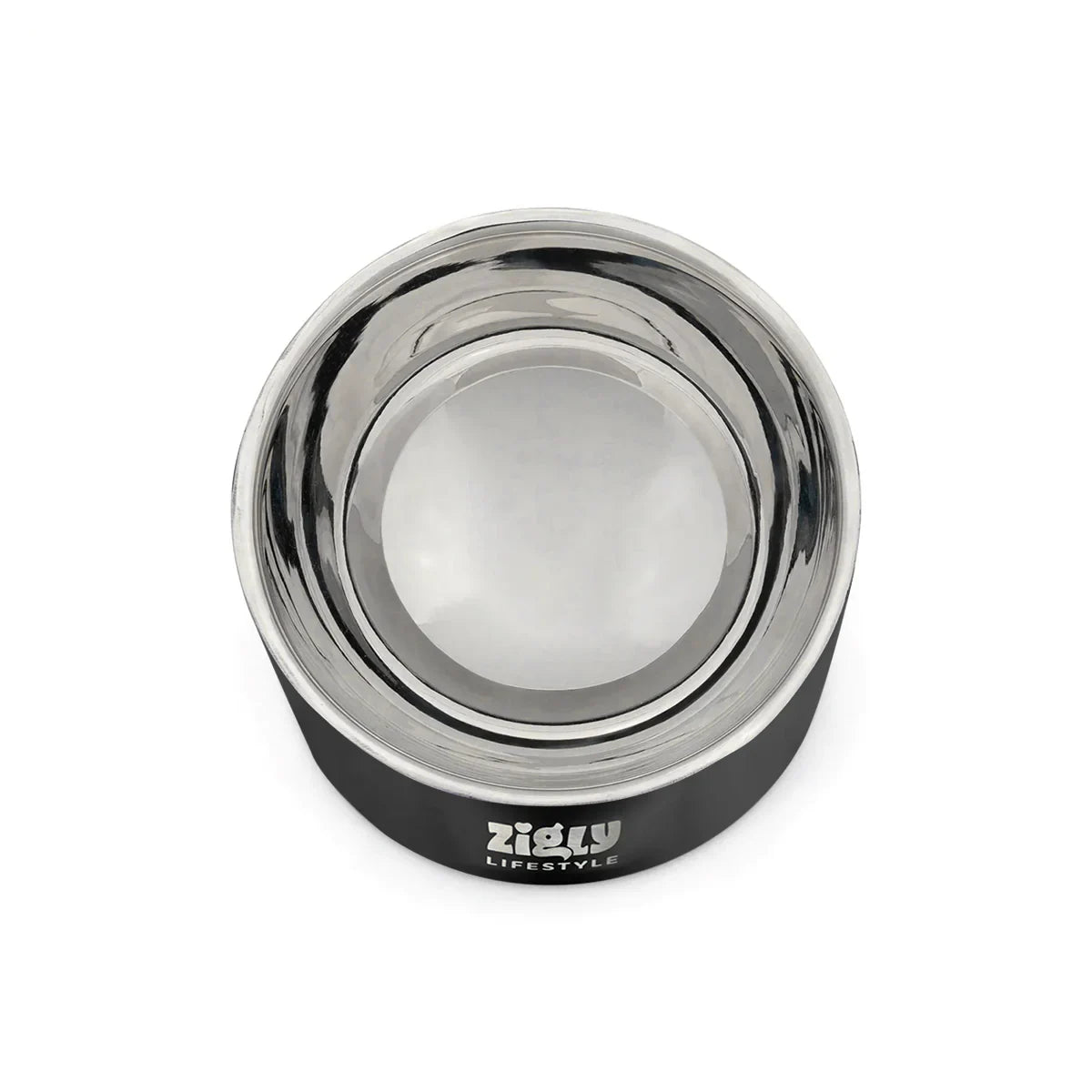 ZL Ultimate Double Walled Cat Bowl  Black - Zigly