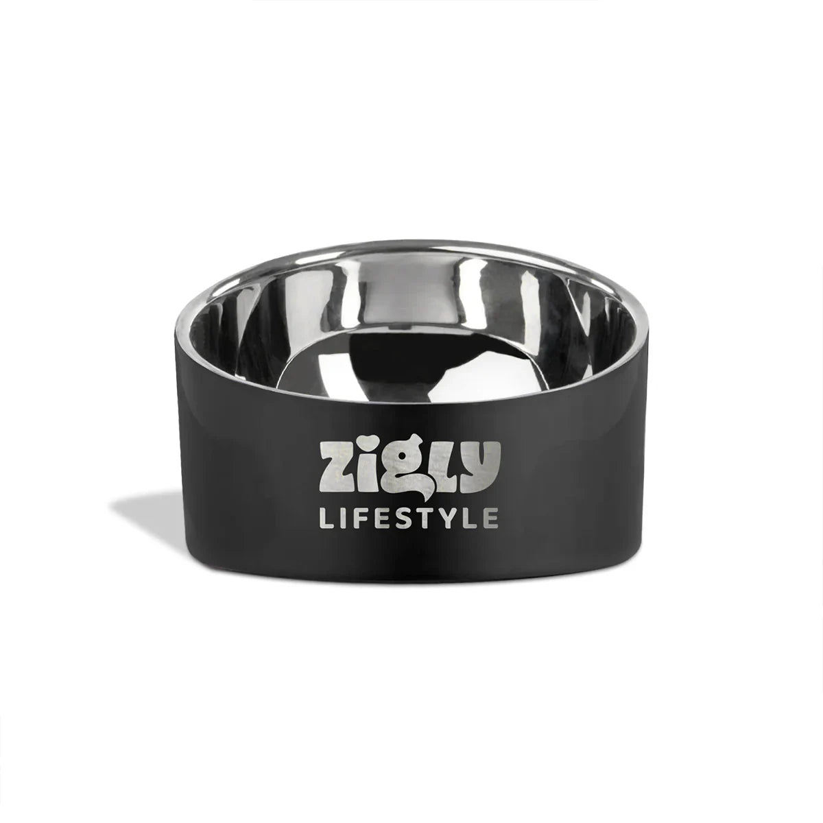 ZL Ultimate Double Walled Cat Bowl  Black - Zigly