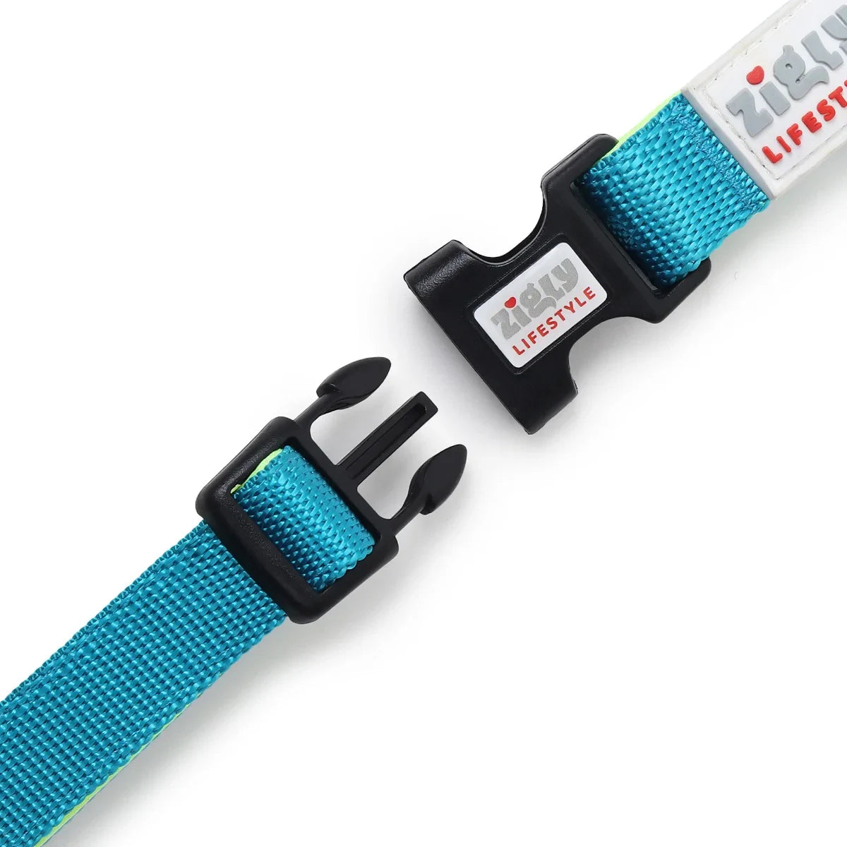 ZL Classic Padded Dog Collar  Neon Green - Zigly