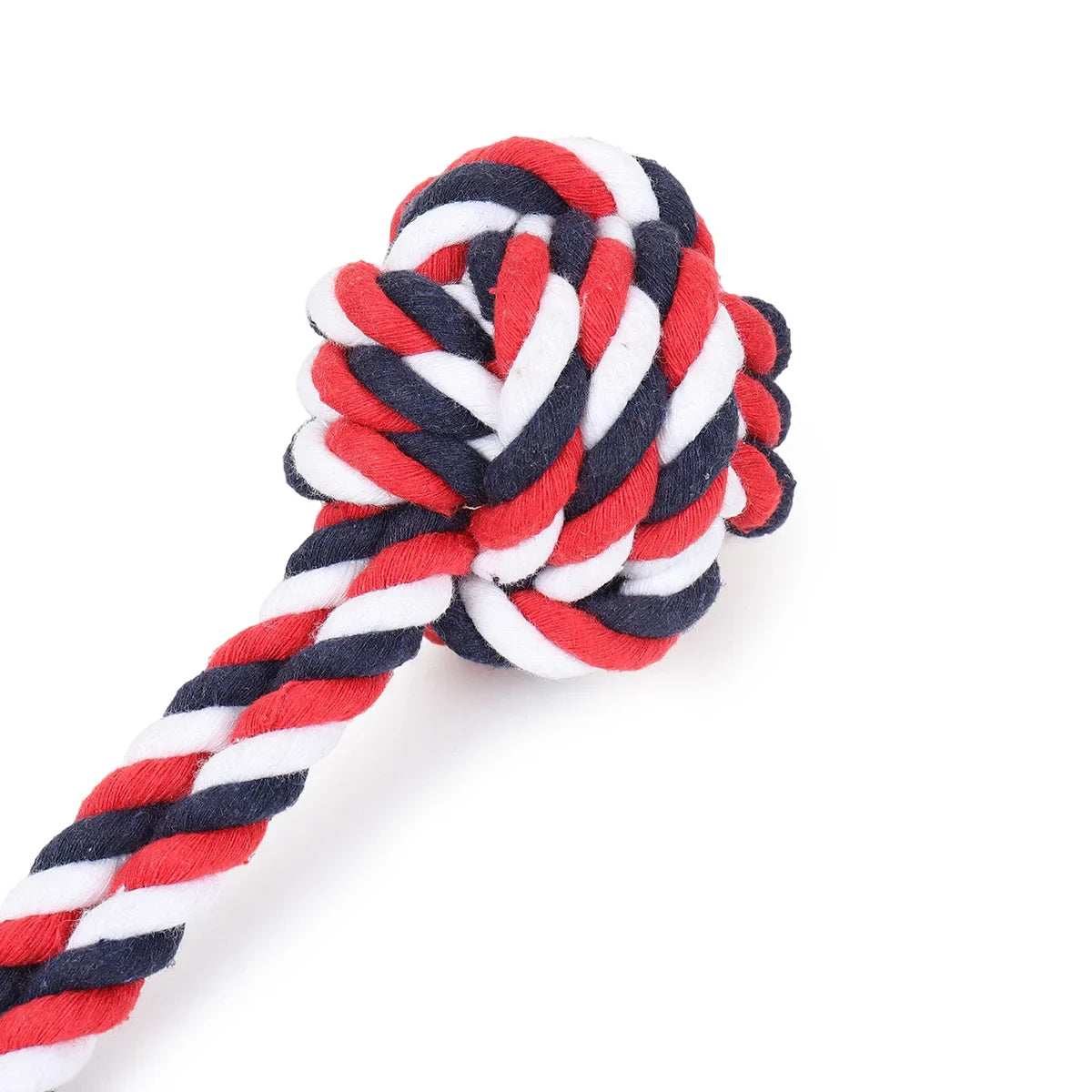 ZL Cotton Ball with Handle Rope Toy - Medium  - Zigly