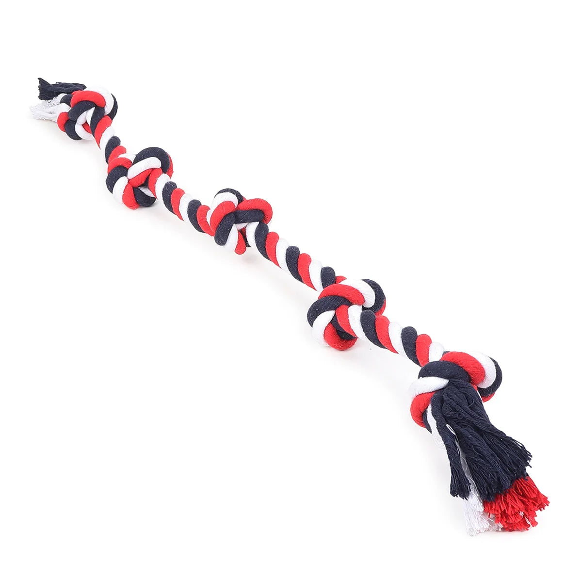 ZL Cotton Five Knot Dog Rope Toy - Large  - Zigly