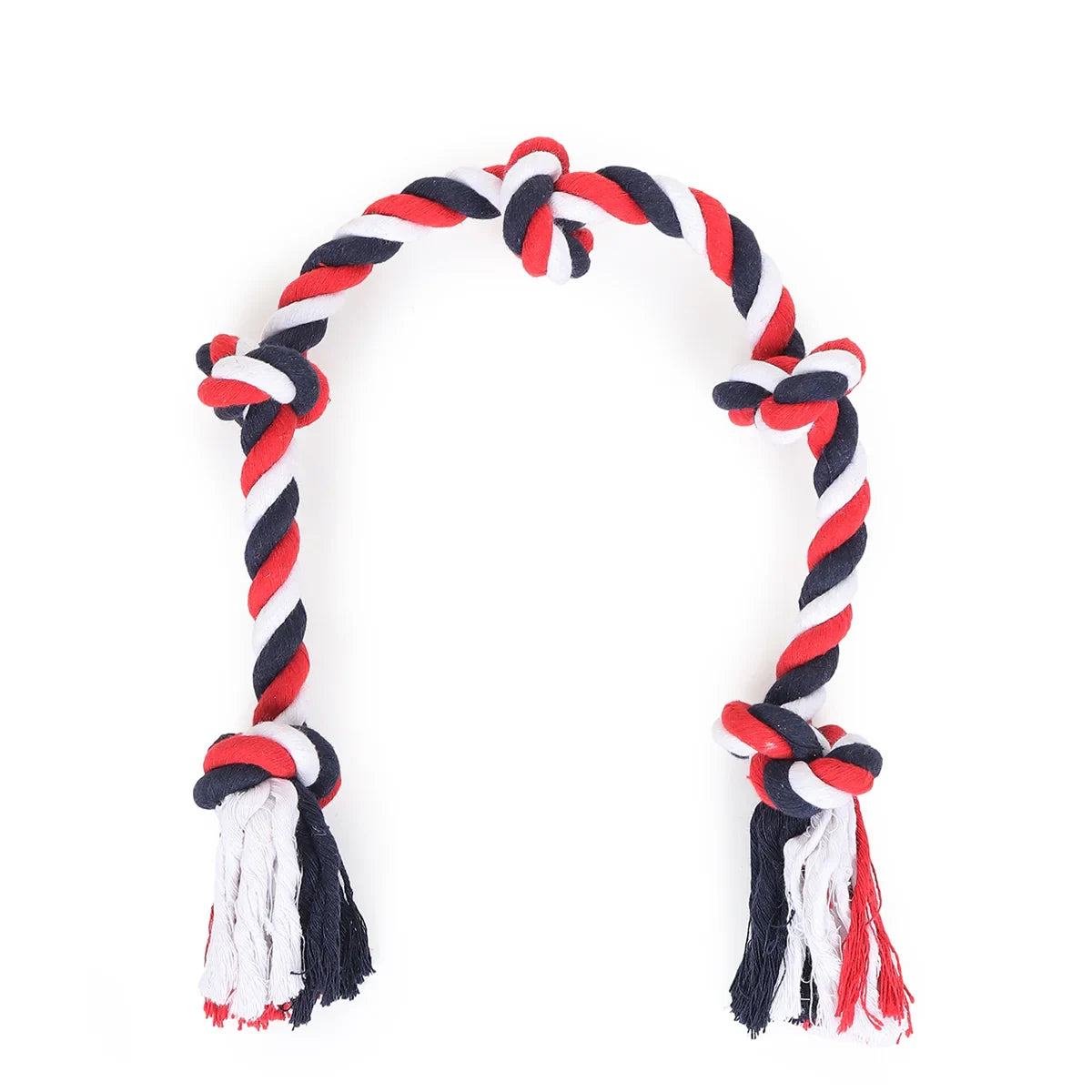 ZL Cotton Five Knot Dog Rope Toy - Large  - Zigly