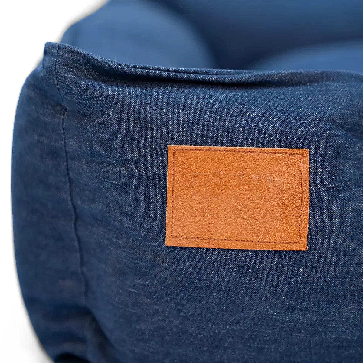 ZL Denim Daze Lounger Dog Bed - Zigly