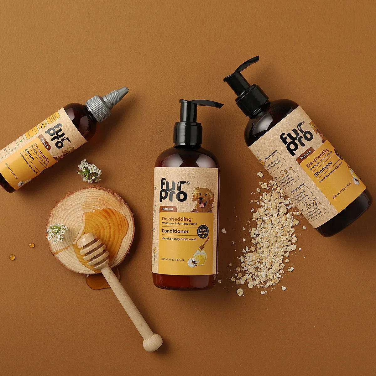 Furpro De-Shedding Dog Shampoo - 300ml  - Zigly