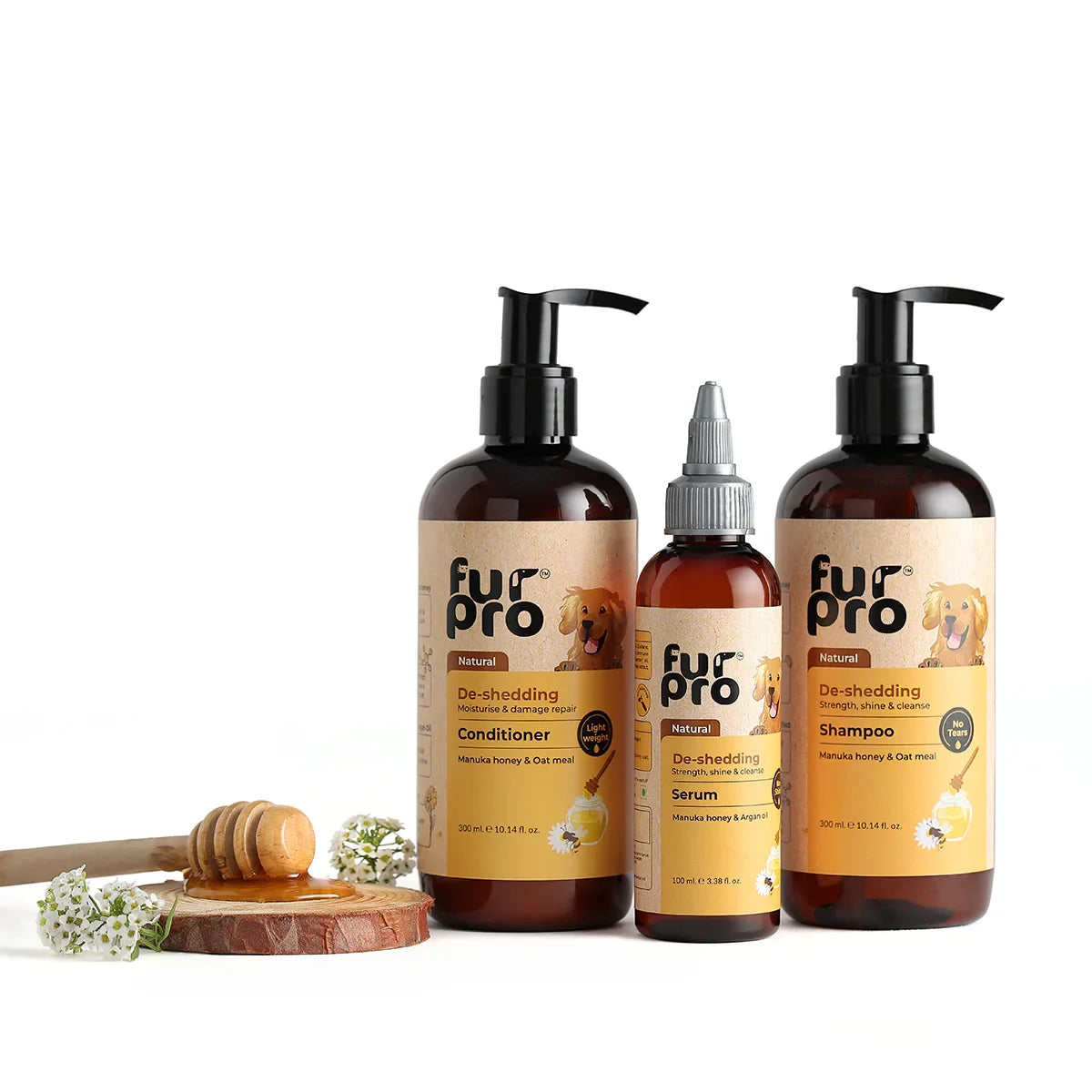 Furpro De-Shedding Dog Shampoo - 300ml  - Zigly