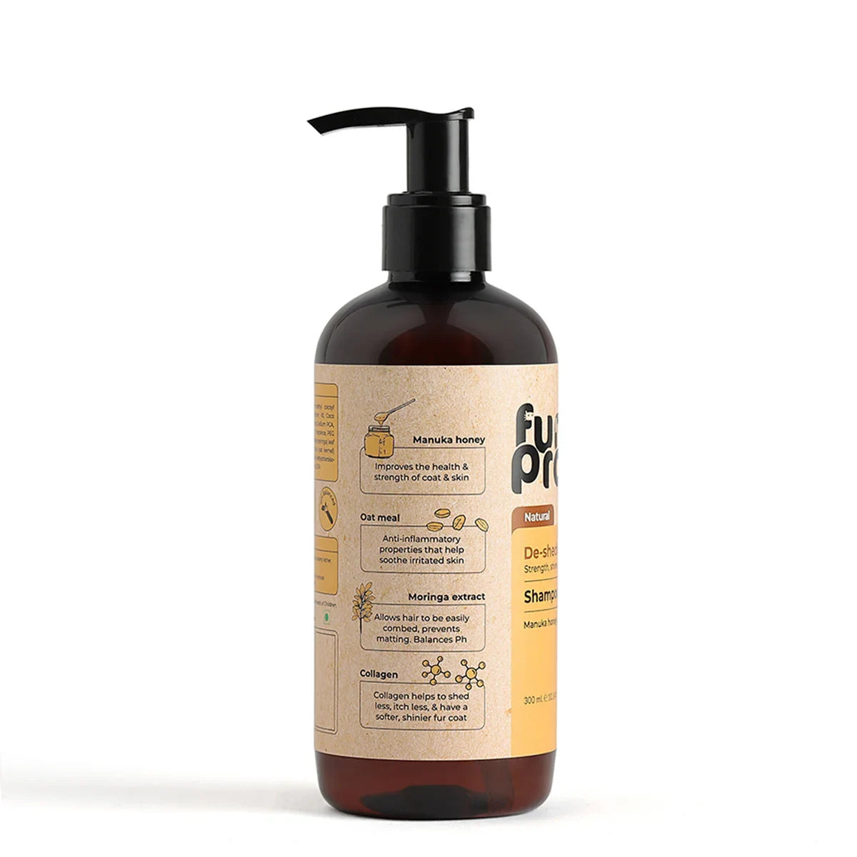 Furpro De-Shedding Dog Shampoo - 300ml  - Zigly