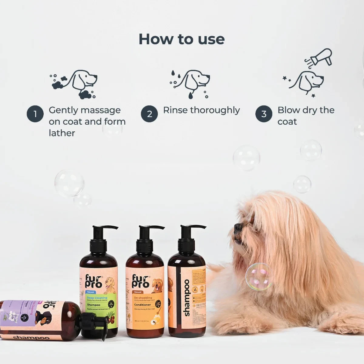 Furpro Deep Cleaning  Dog Shampoo 300ml  - Zigly