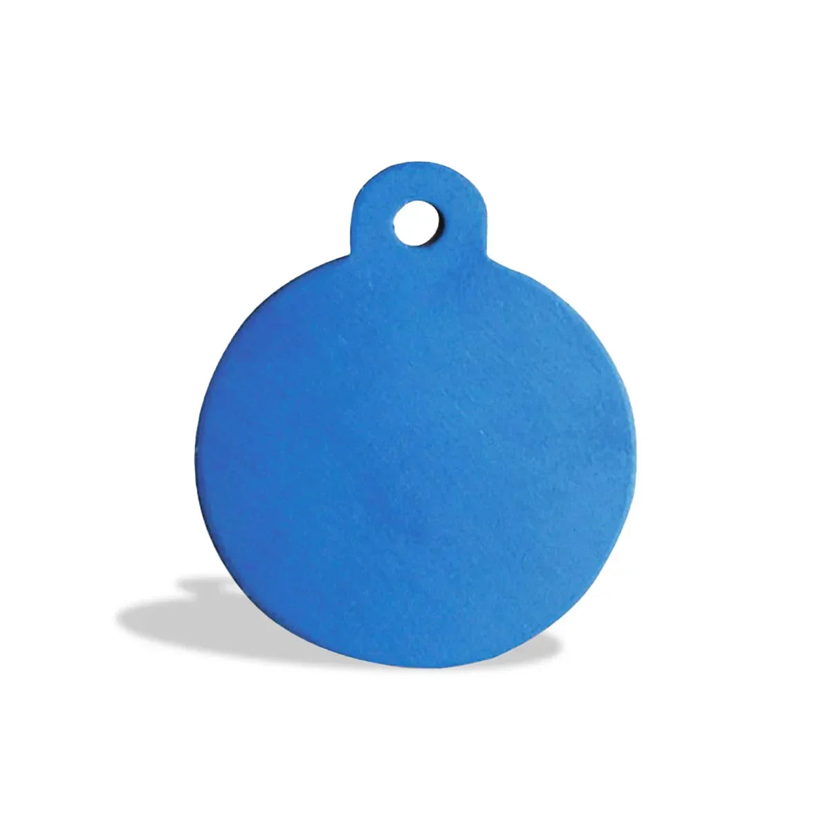 Zigly Personalised Dog & Cat Name Tag Blue- Round Large - Zigly