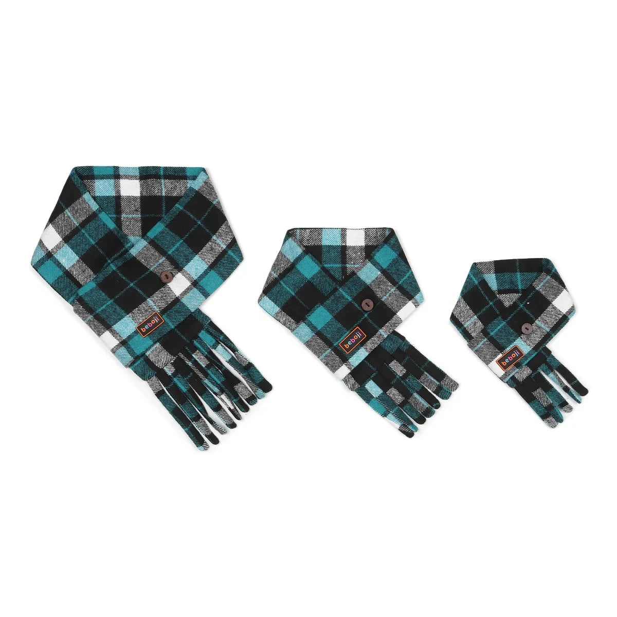 beboji Plaid Checks Muffler for Dogs & Cats - Zigly
