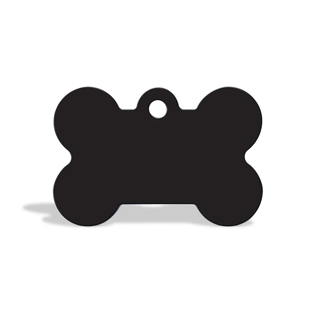 Zigly Personalised Dog & Cat Name Tag Bone Black - Small - Zigly