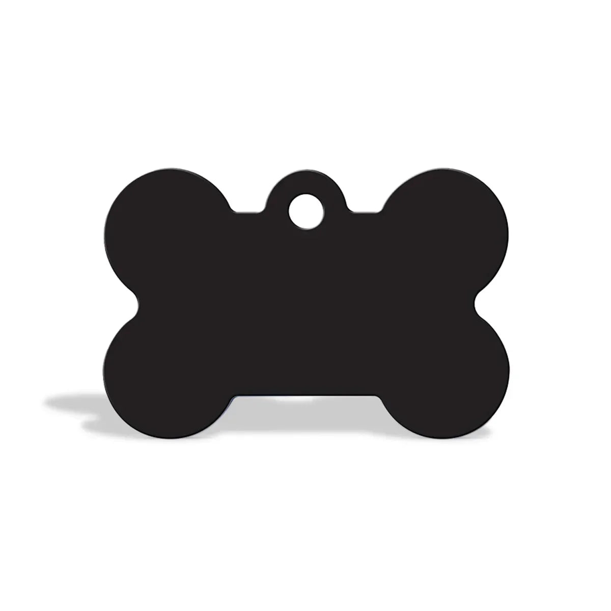 Zigly Personalised Dog & Cat Name Tag Bone Black - Small - Zigly