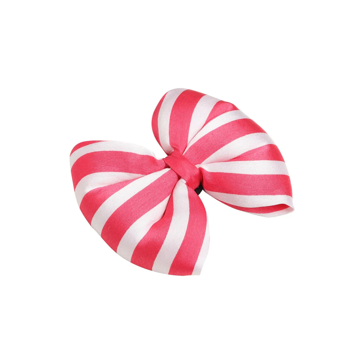 Beboji Girls In Pink Stripe Neck Tie | Detachable & Adjustable Pet Dog Bow tie-S - Zigly