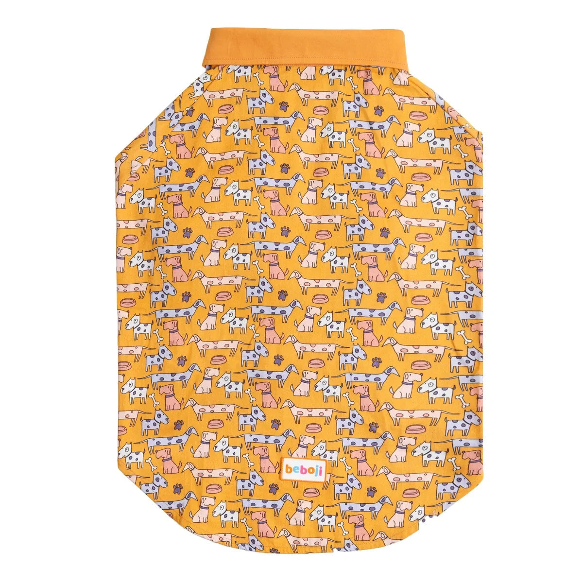 beboji Pack Of Dogs Orange Collar Shirt - Zigly
