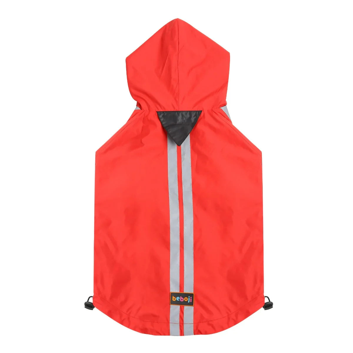 beboji Jacket Style Reflective Raincoat for Dogs with Hoodie - Red-S - Zigly