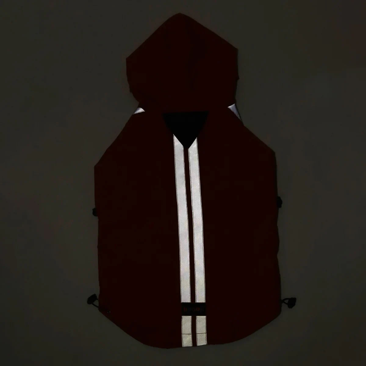 beboji Jacket Style Reflective Raincoat for Dogs with Hoodie - Red-S - Zigly