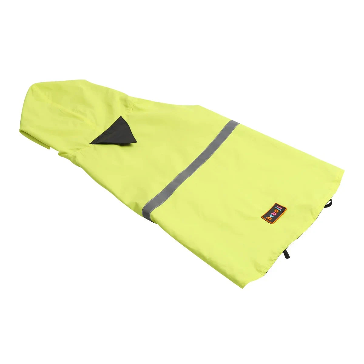 beboji Reflective Raincoat for Dogs with Hoodie -Green-S - Zigly