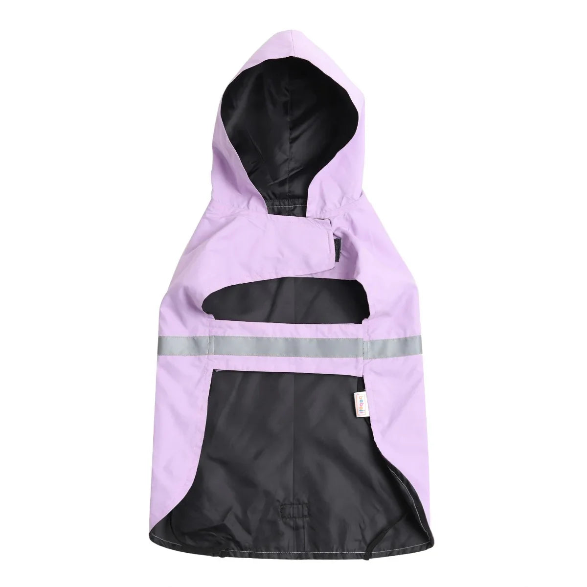 beboji Reflective Raincoat for Dogs with Hoodie -Purple-S - Zigly
