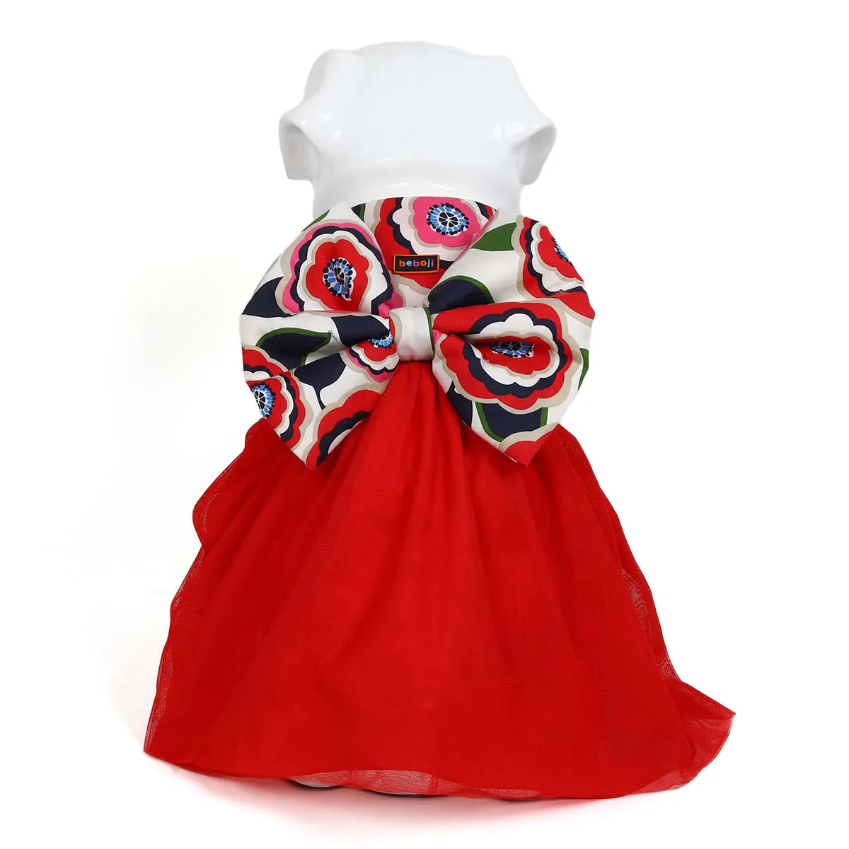 beboji Big Bow Flare Dog Frock - Zigly