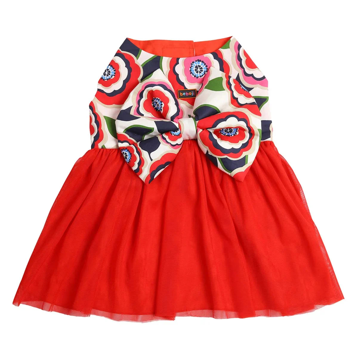 beboji Big Bow Flare Dog Frock - Zigly